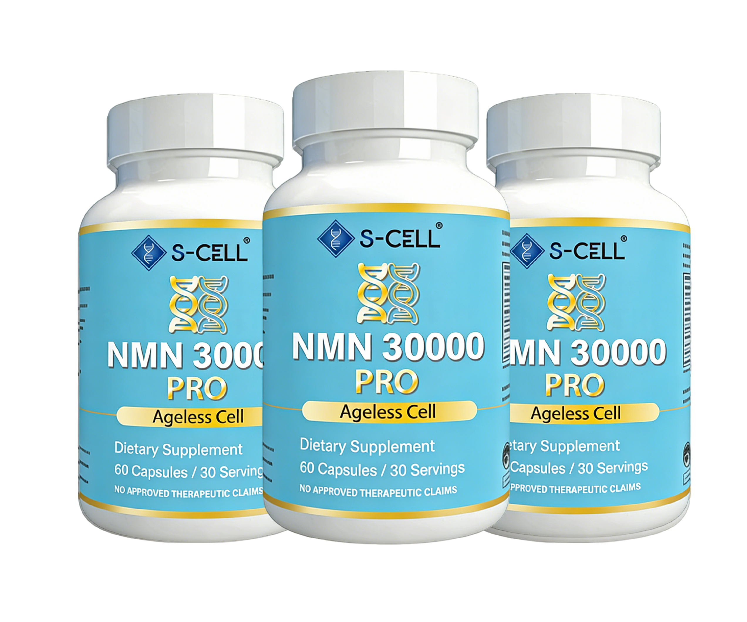 NMN 30000 PRO強效抗衰老膠囊三個月套餐展示